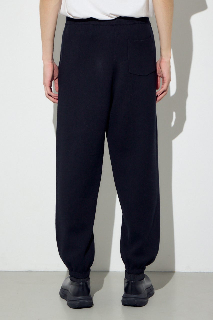 ハイゲージニットパンツ BLK M