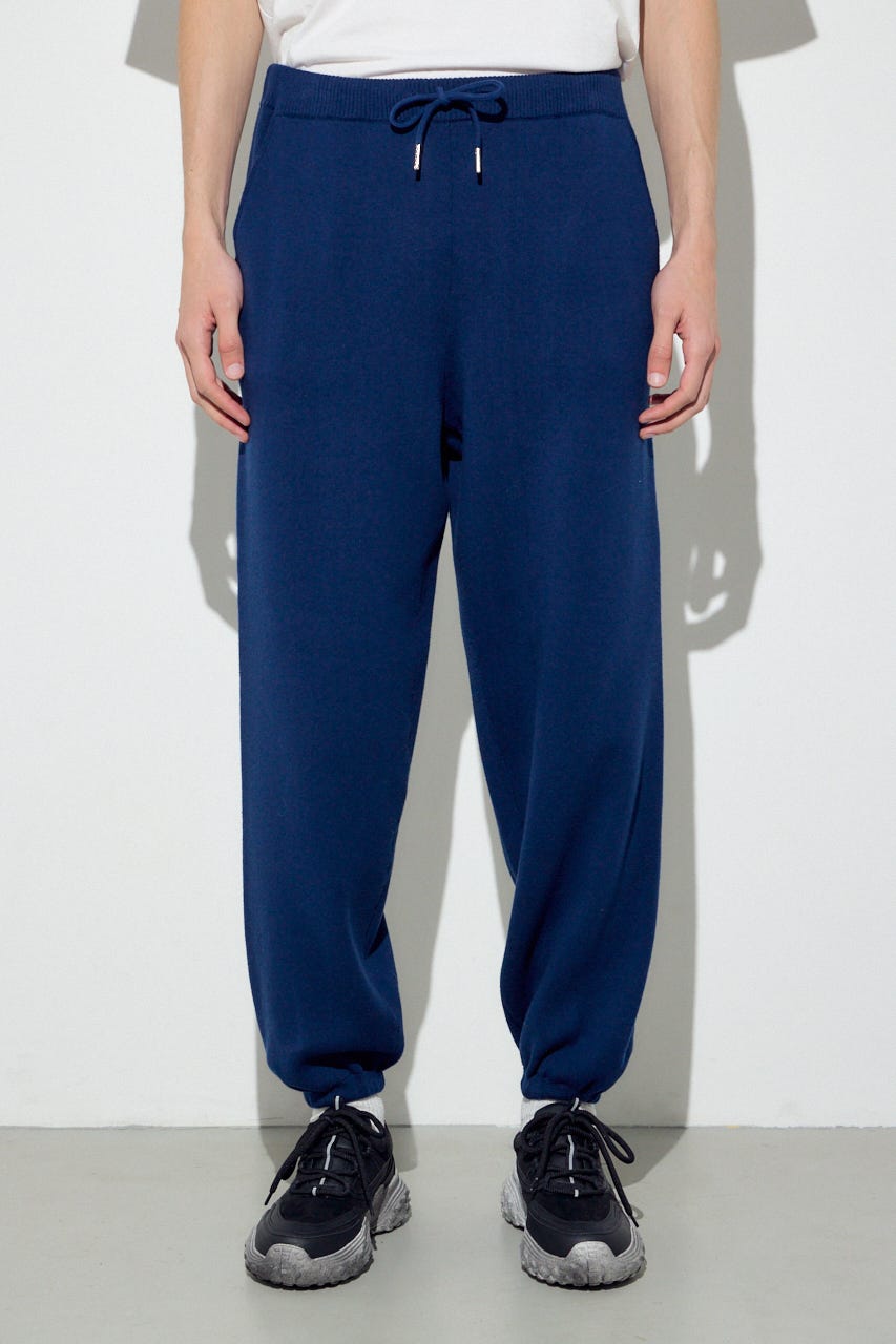 ハイゲージニットパンツ NVY L