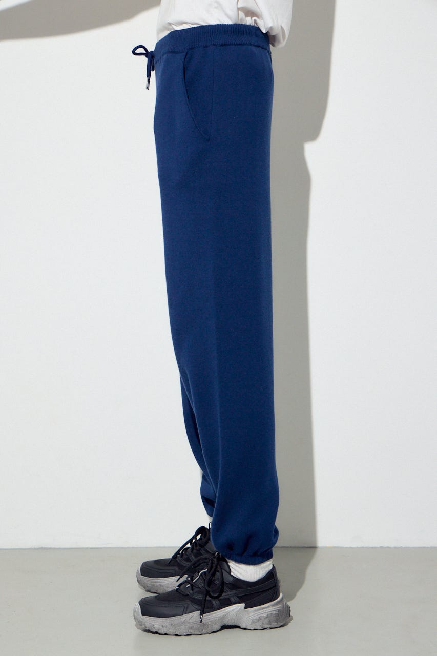 ハイゲージニットパンツ NVY L