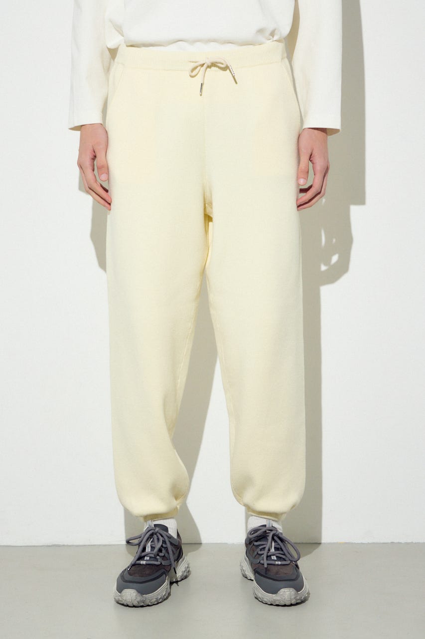 ハイゲージニットパンツ O/WHT M