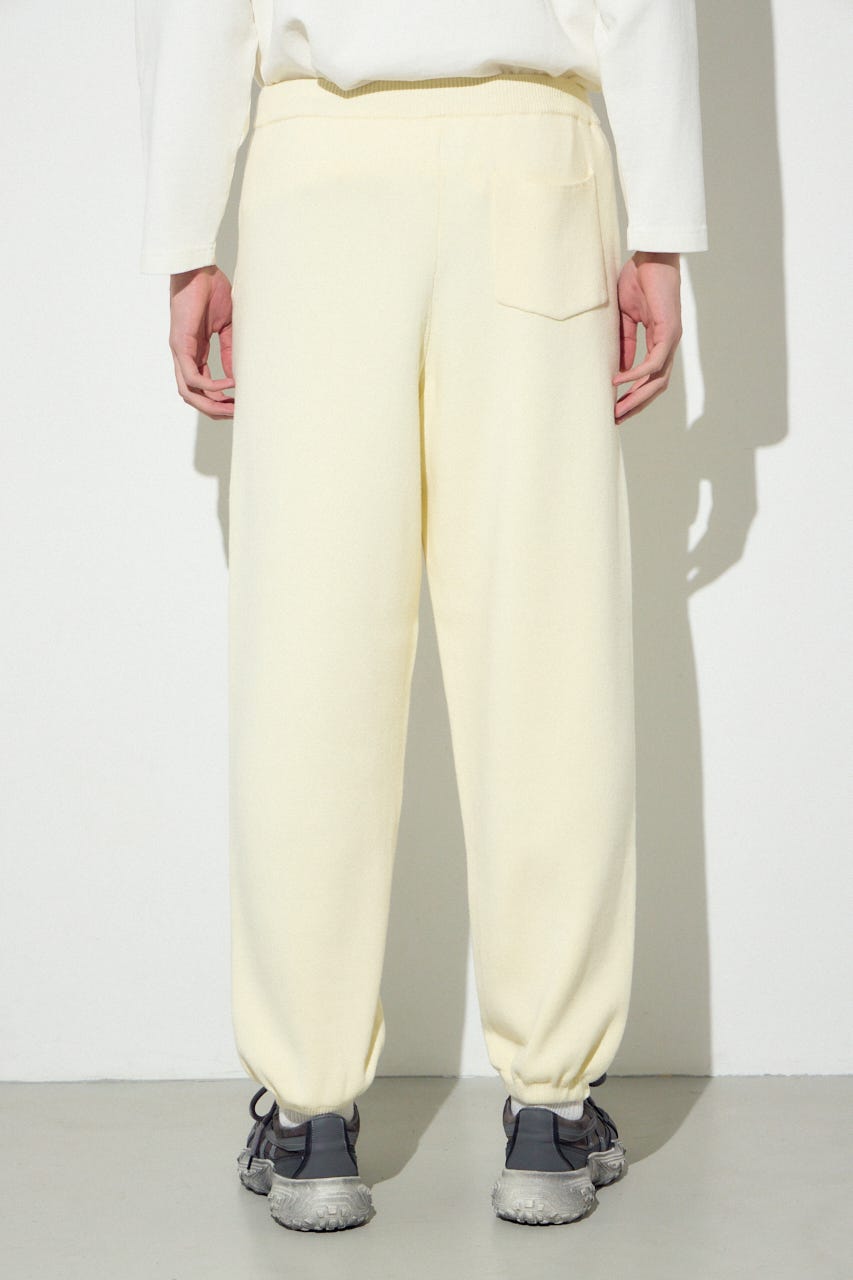 ハイゲージニットパンツ O/WHT M