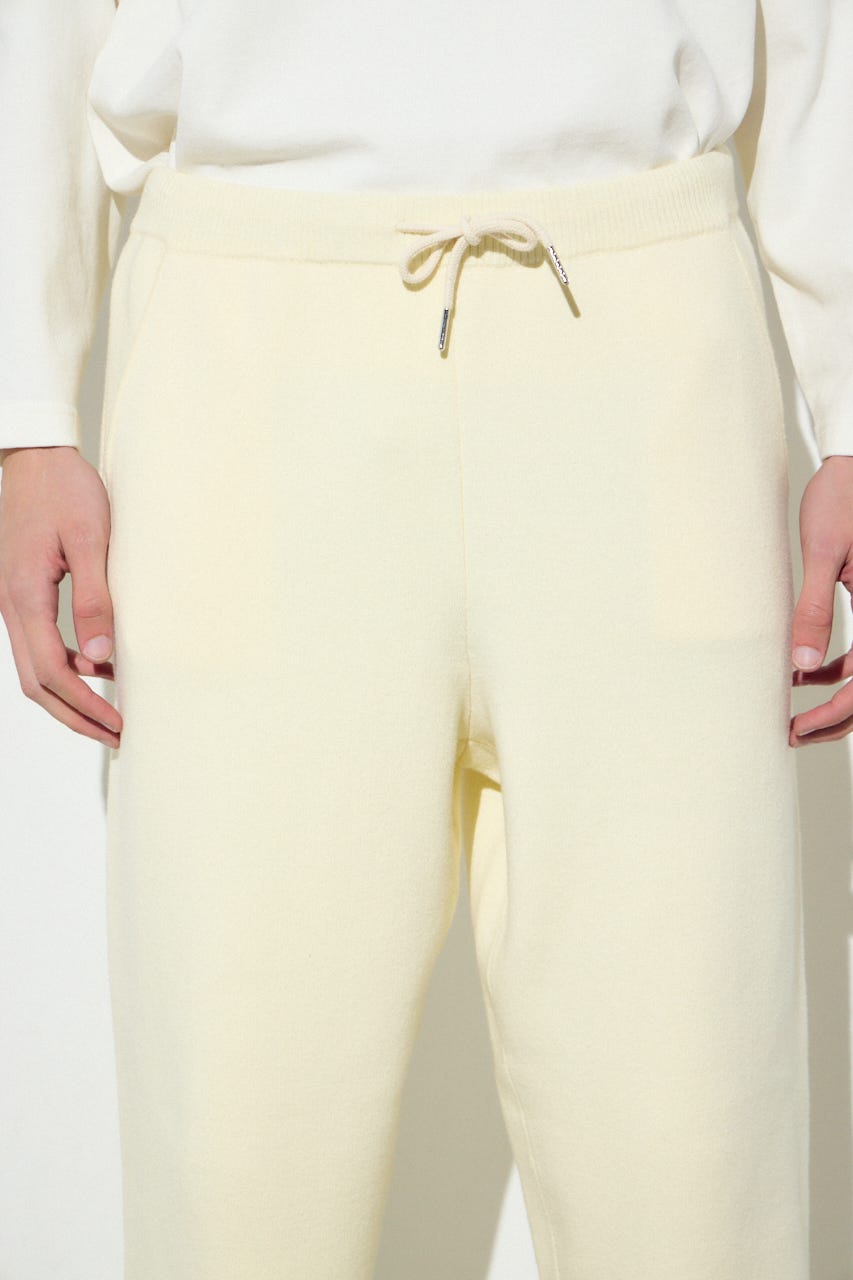 ハイゲージニットパンツ O/WHT M