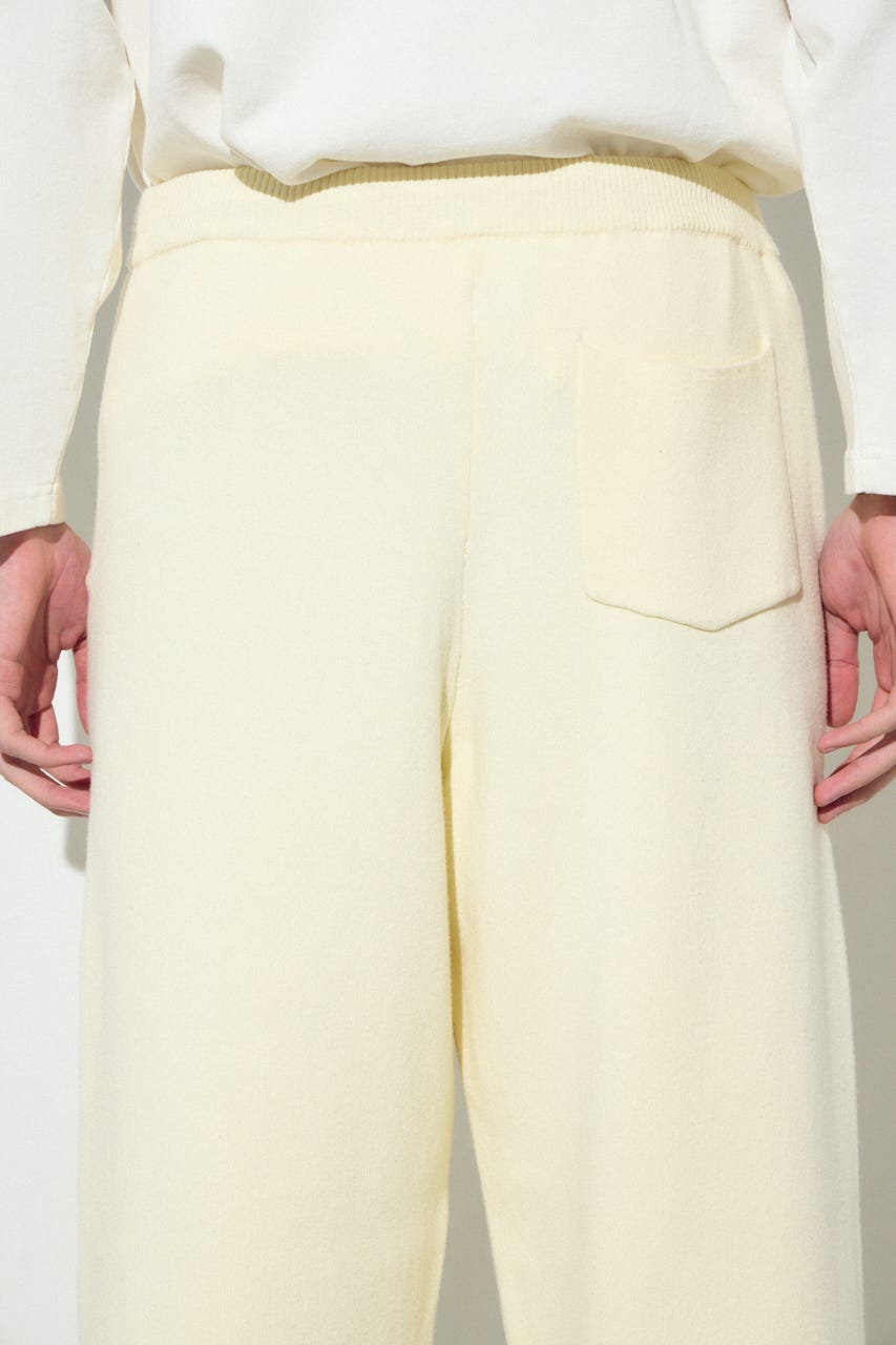 ハイゲージニットパンツ O/WHT M