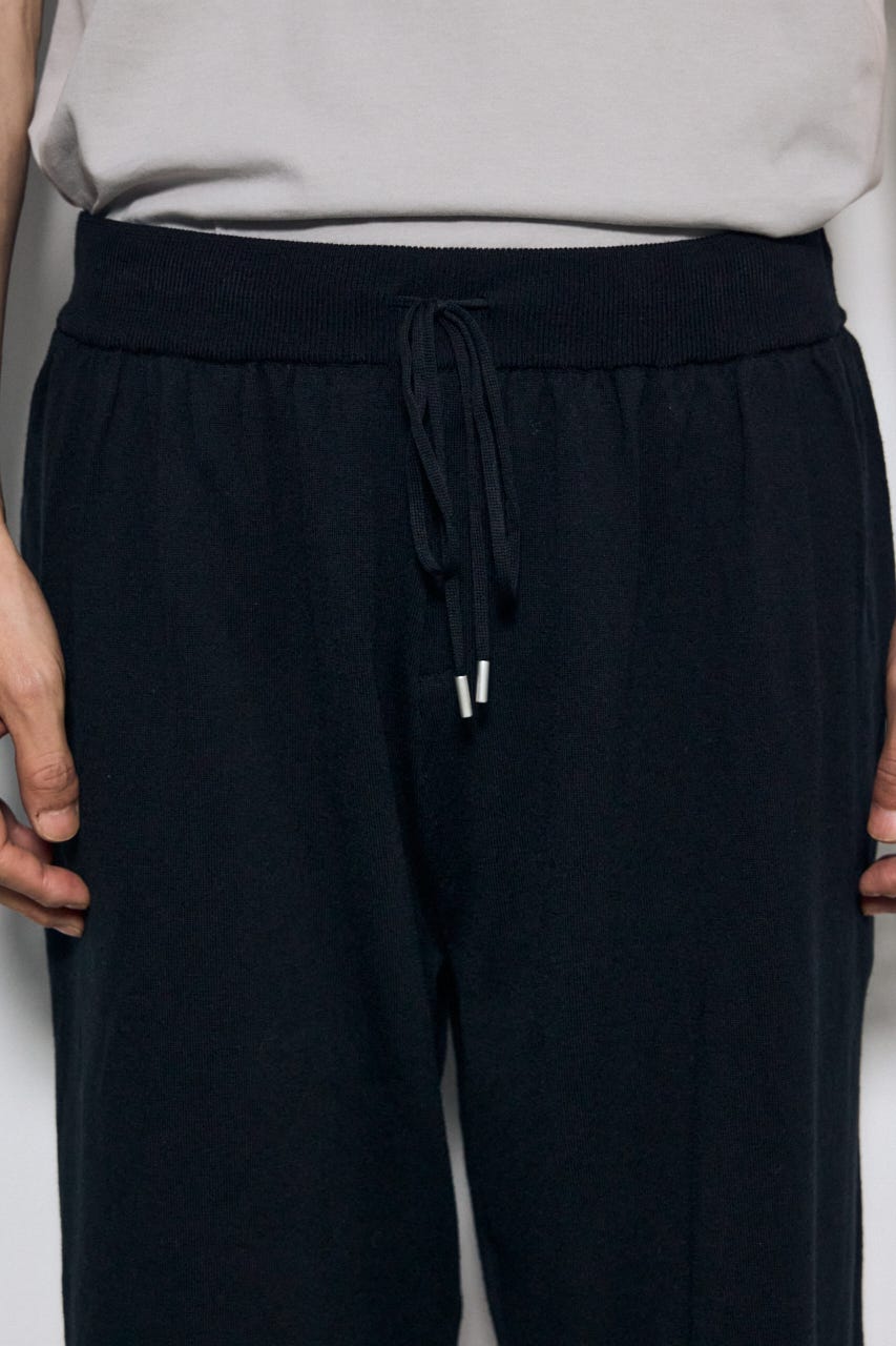 リラックスニットショートパンツ BLK L