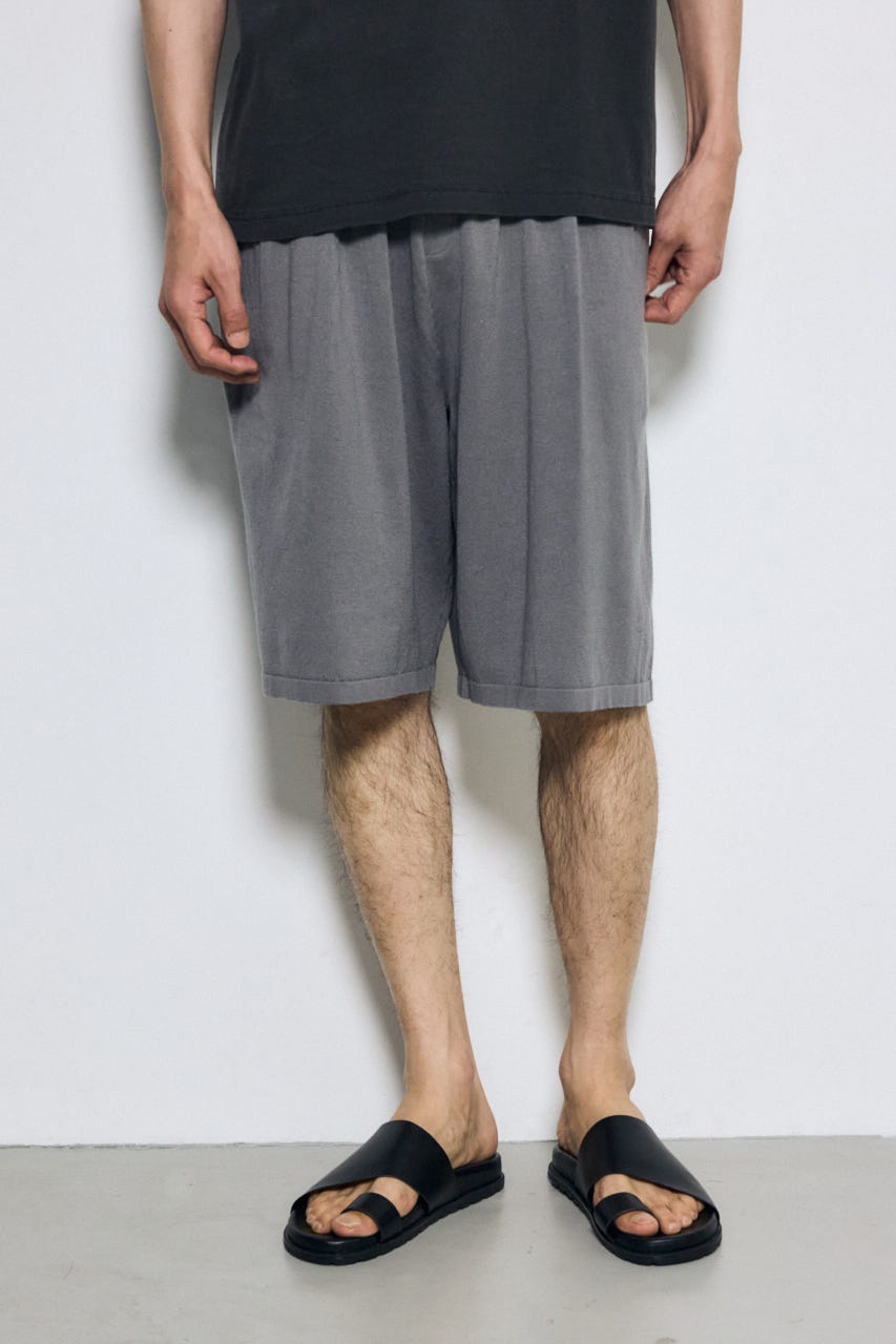 リラックスニットショートパンツ GRY M