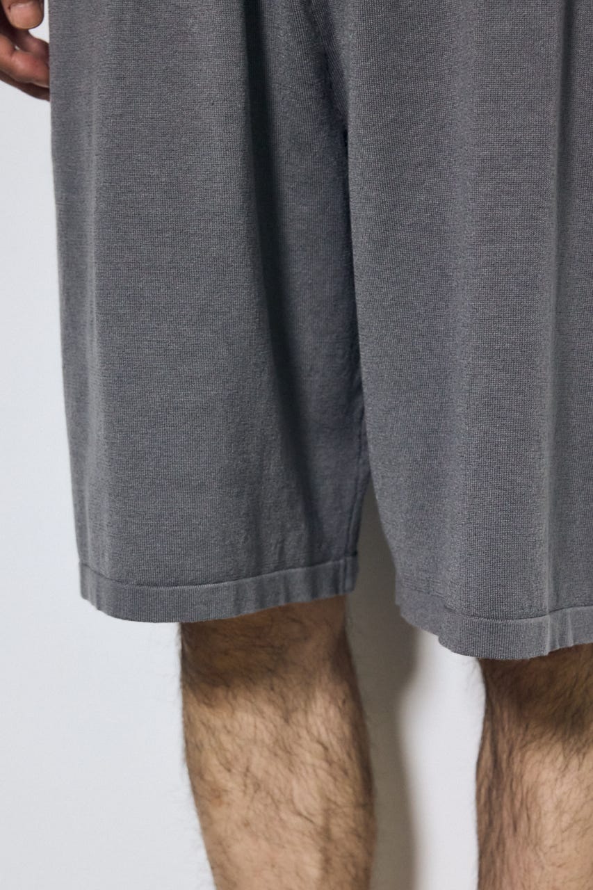 リラックスニットショートパンツ GRY M