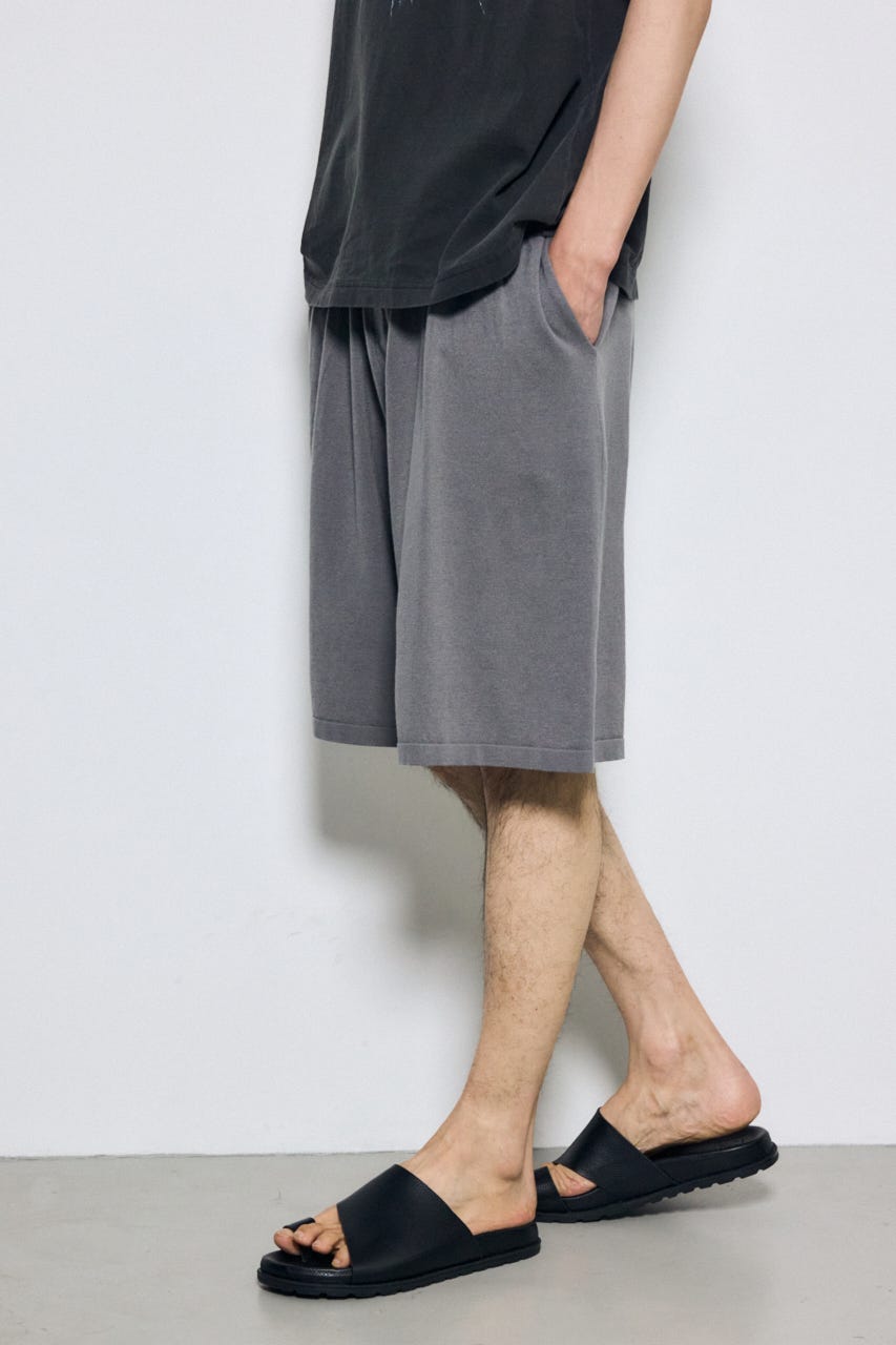 リラックスニットショートパンツ GRY M