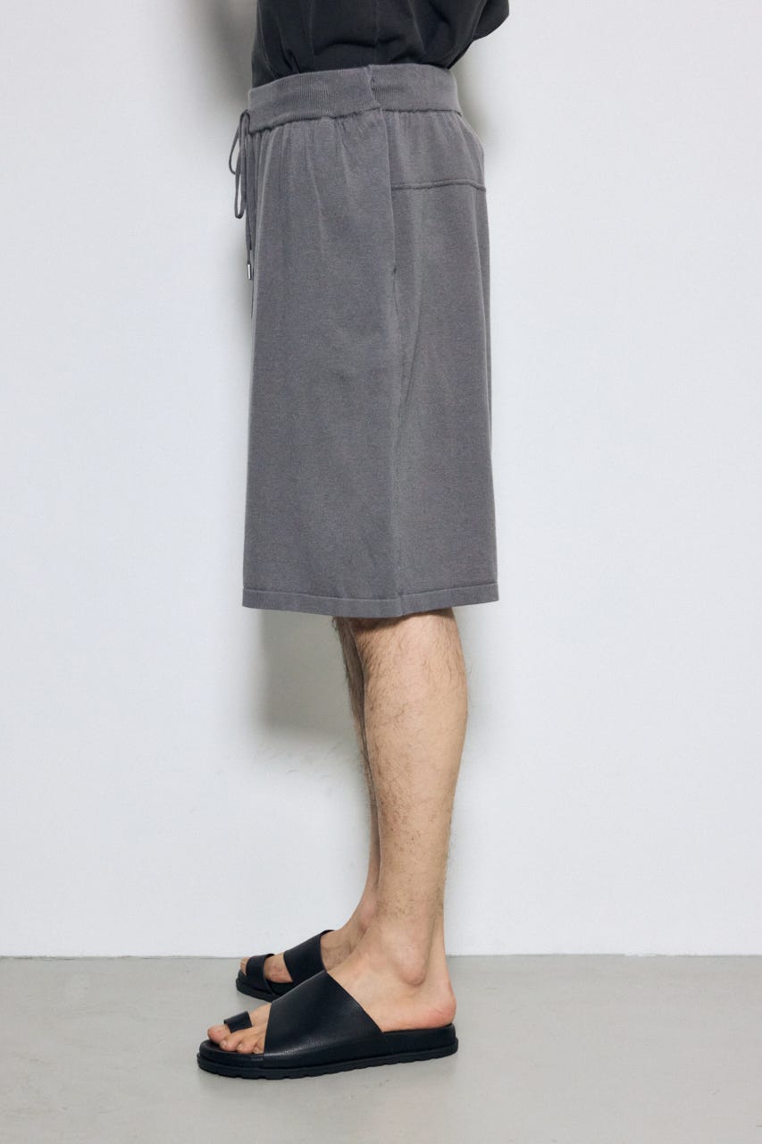リラックスニットショートパンツ GRY M