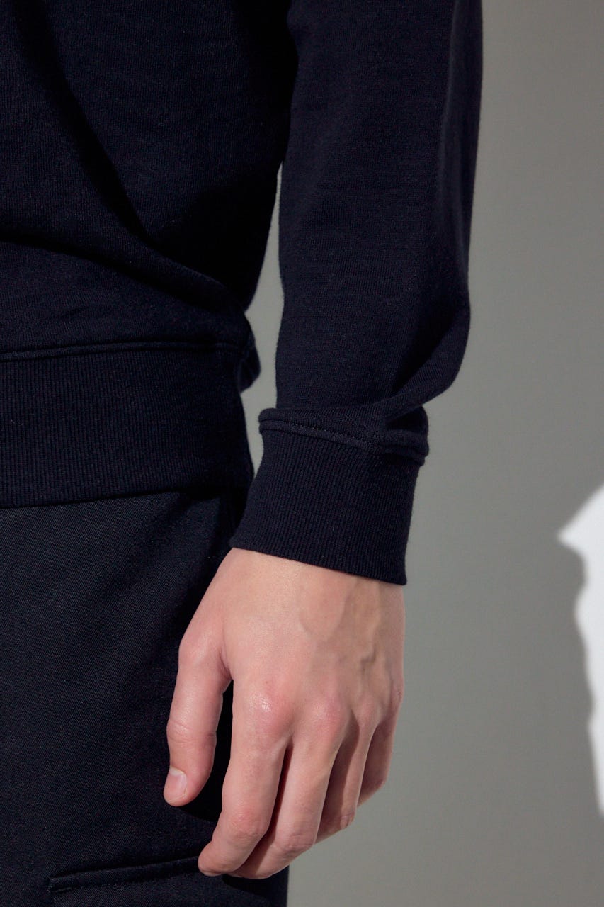 ミニ裏毛C/Nトップス BLK XL