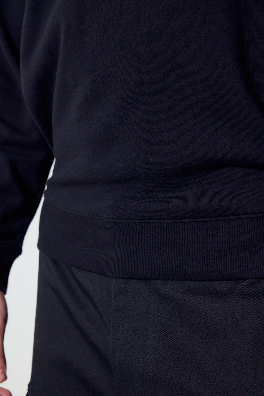 ミニ裏毛C/Nトップス BLK XL