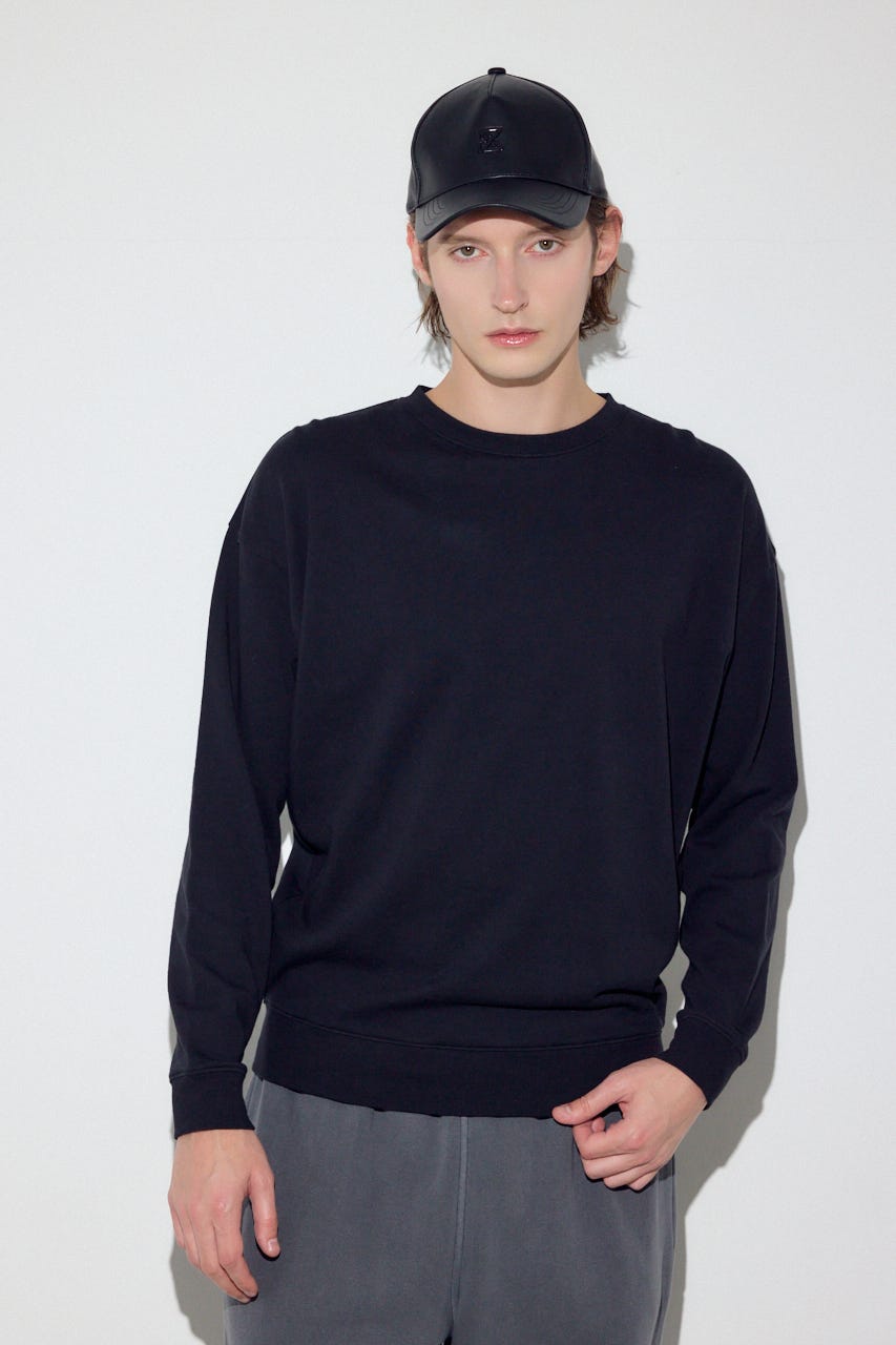 ミニ裏毛C/Nトップス BLK XL