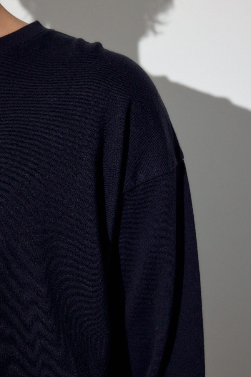 ミニ裏毛C/Nトップス BLK XL