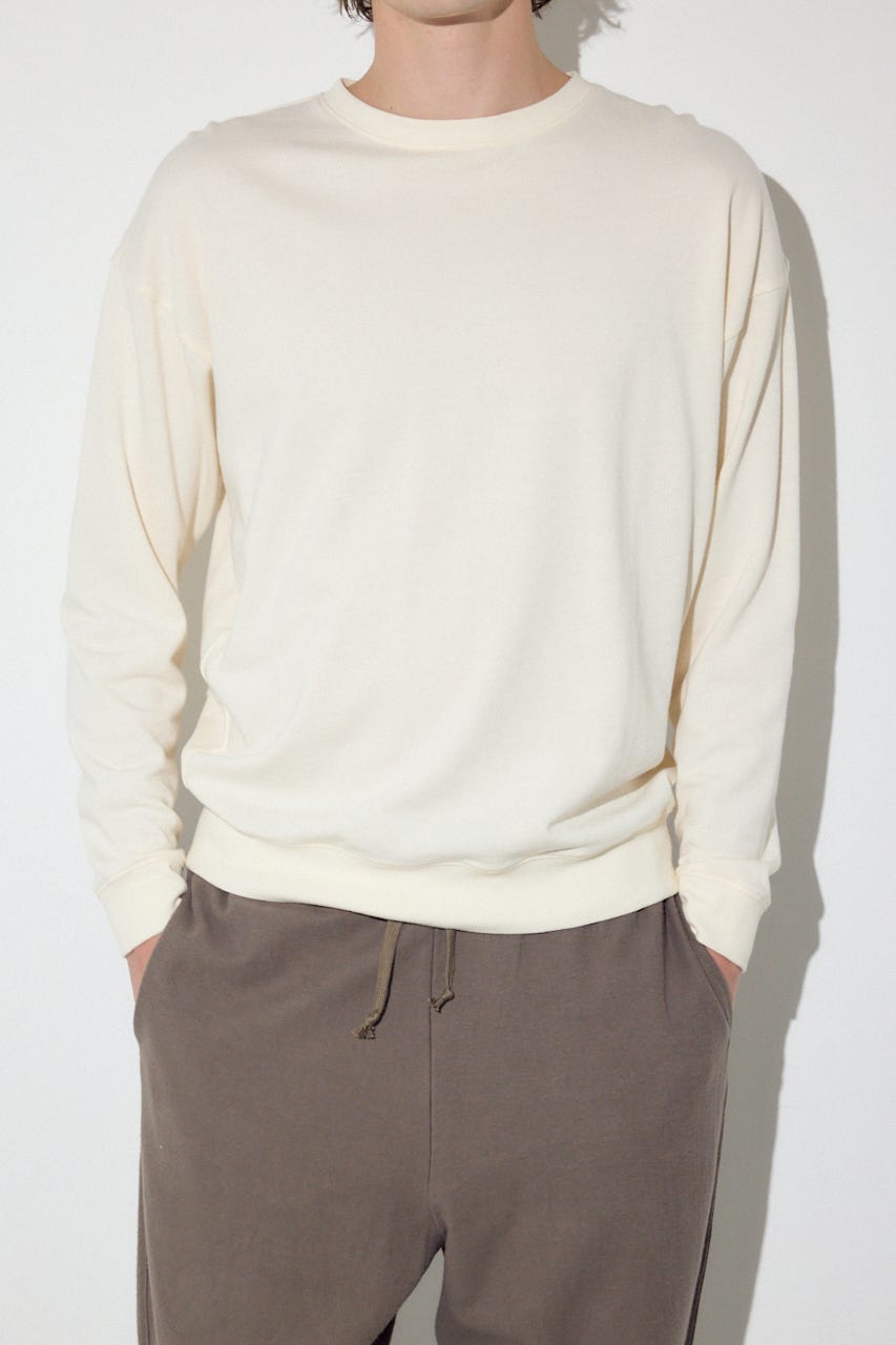 ミニ裏毛C/Nトップス O/WHT XL