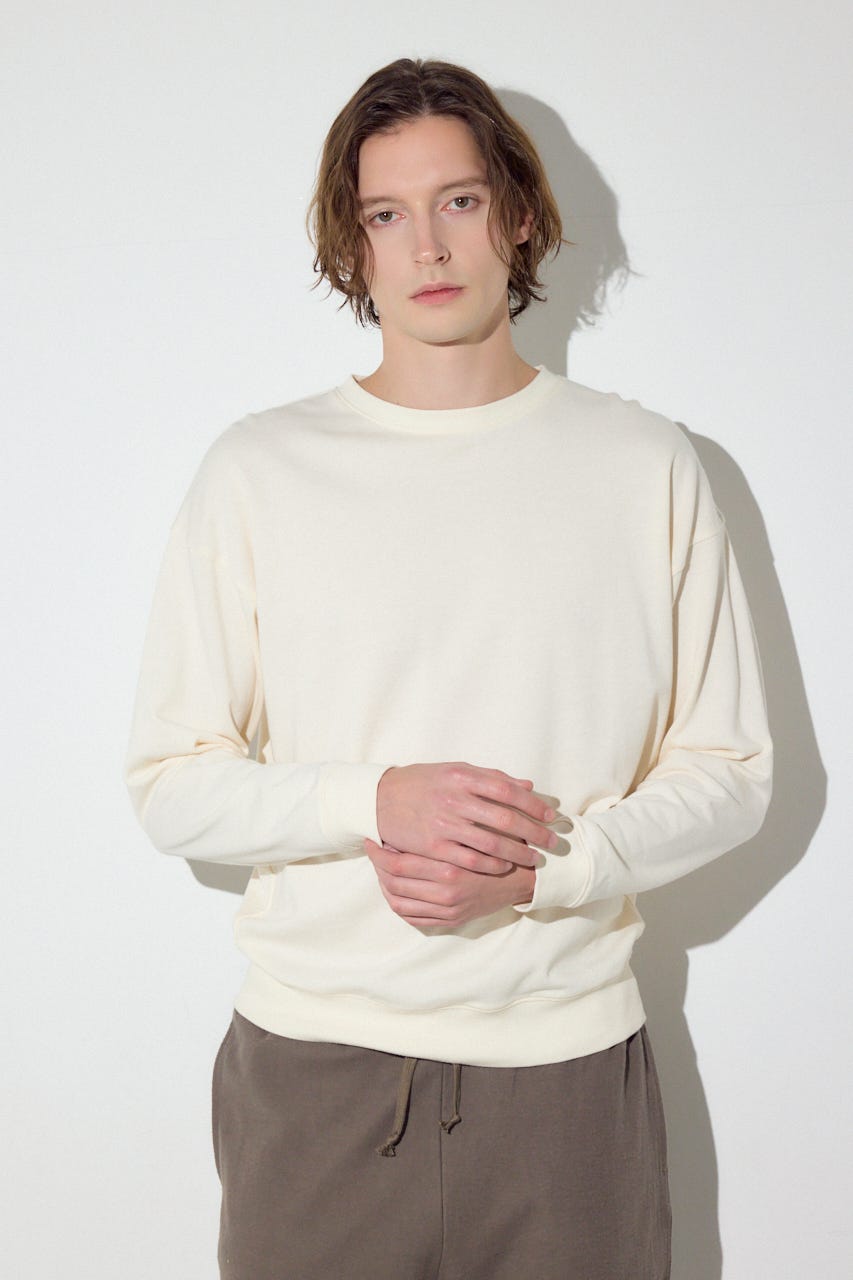 ミニ裏毛C/Nトップス O/WHT XL