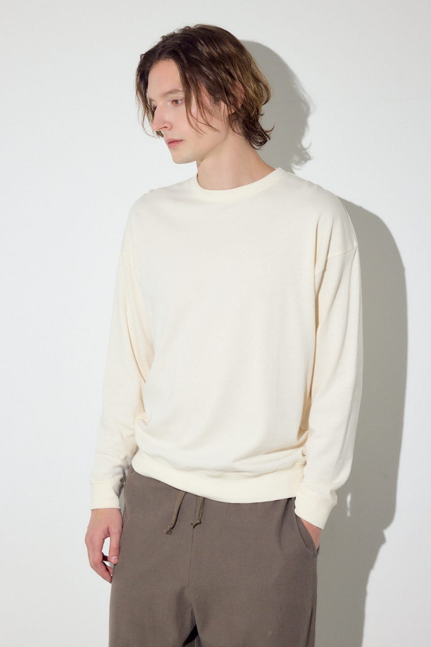 ミニ裏毛C/Nトップス O/WHT XL