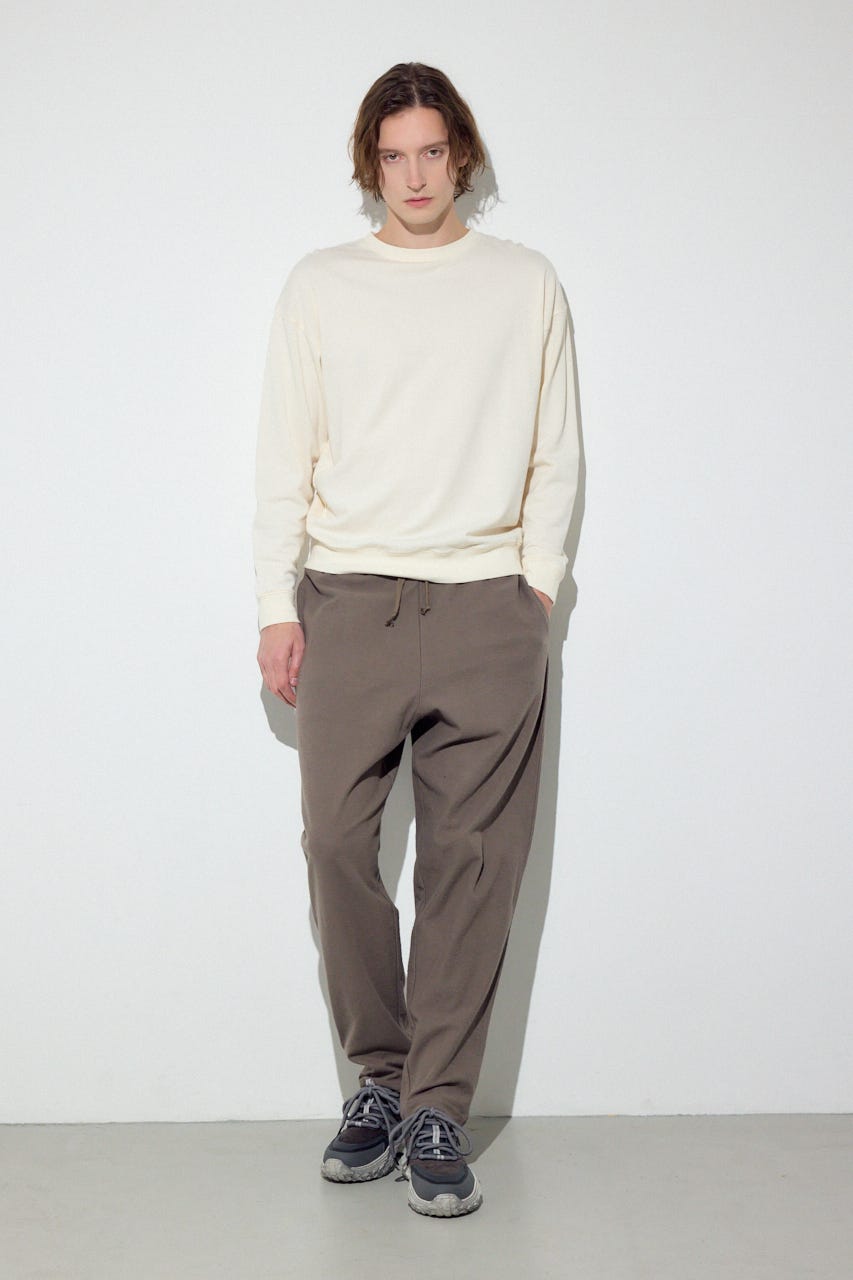 ミニ裏毛C/Nトップス O/WHT XL