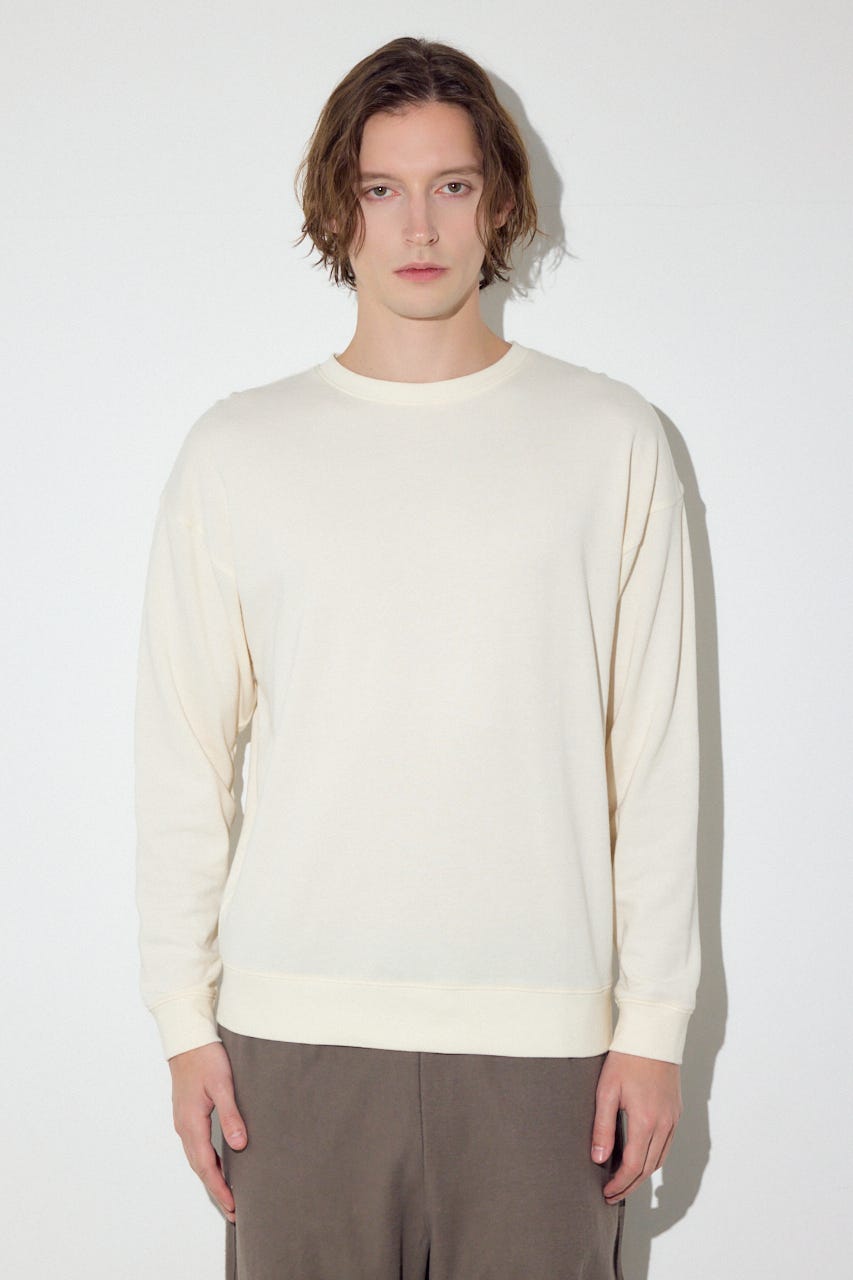 ミニ裏毛C/Nトップス O/WHT XL