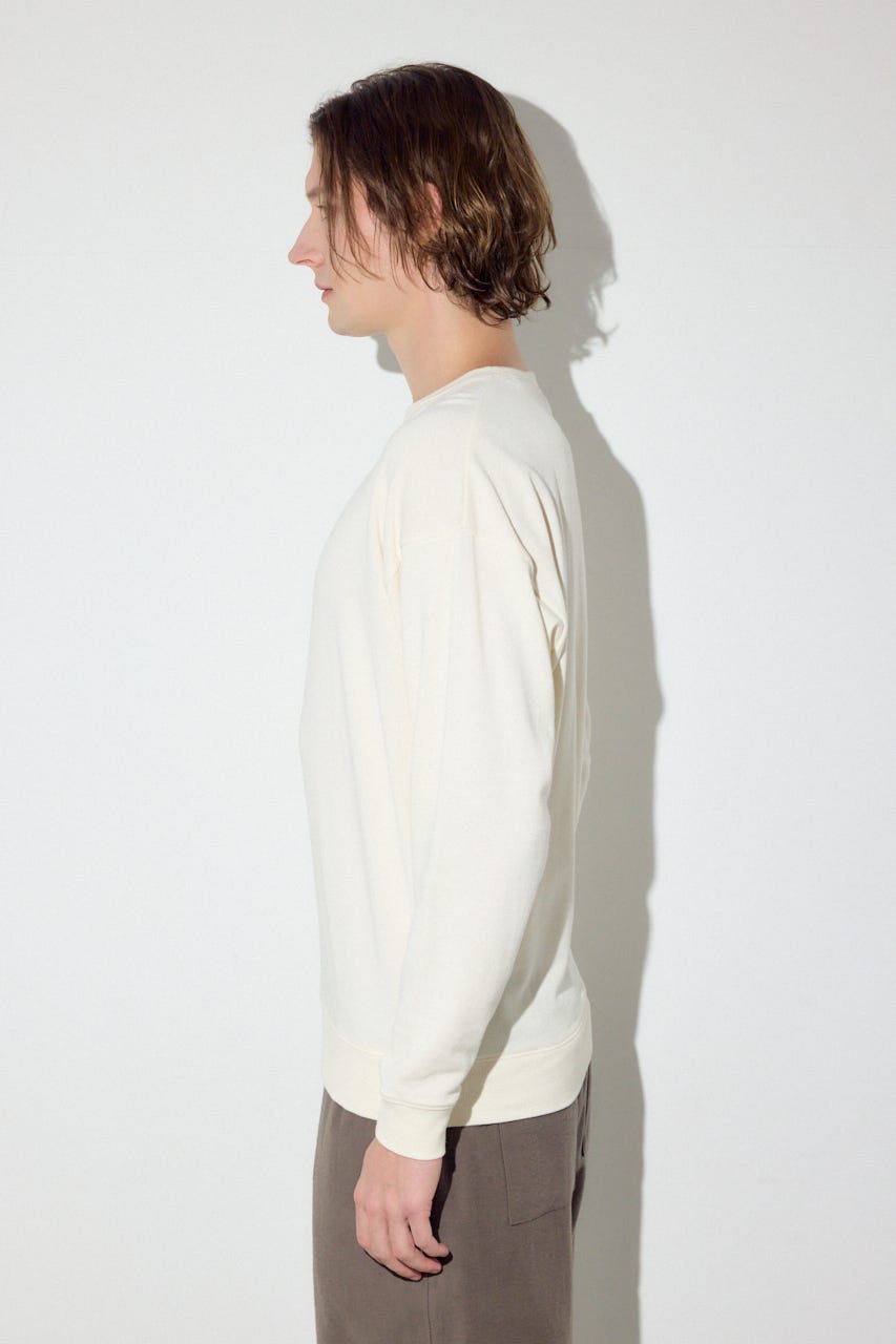 ミニ裏毛C/Nトップス O/WHT XL