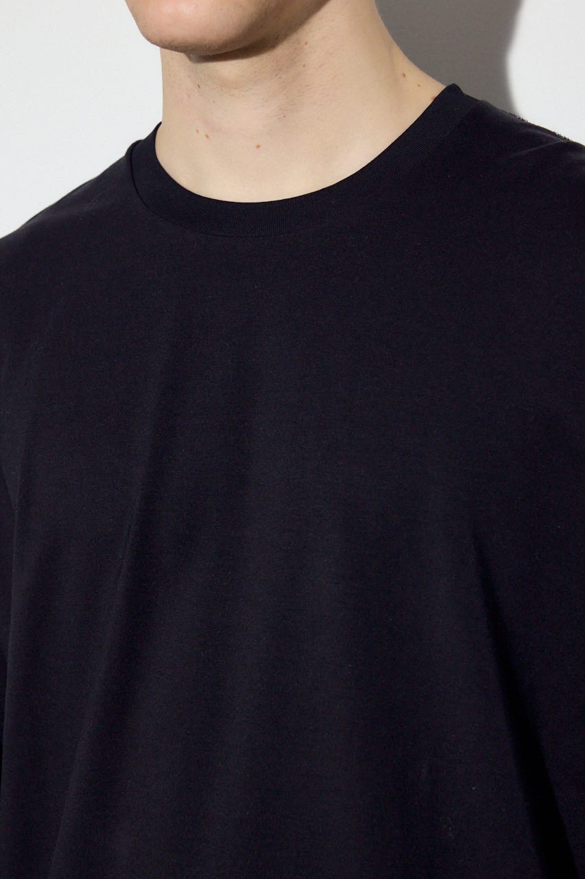 【SS先行アイテム】スムースタッチ長袖トップス BLK L