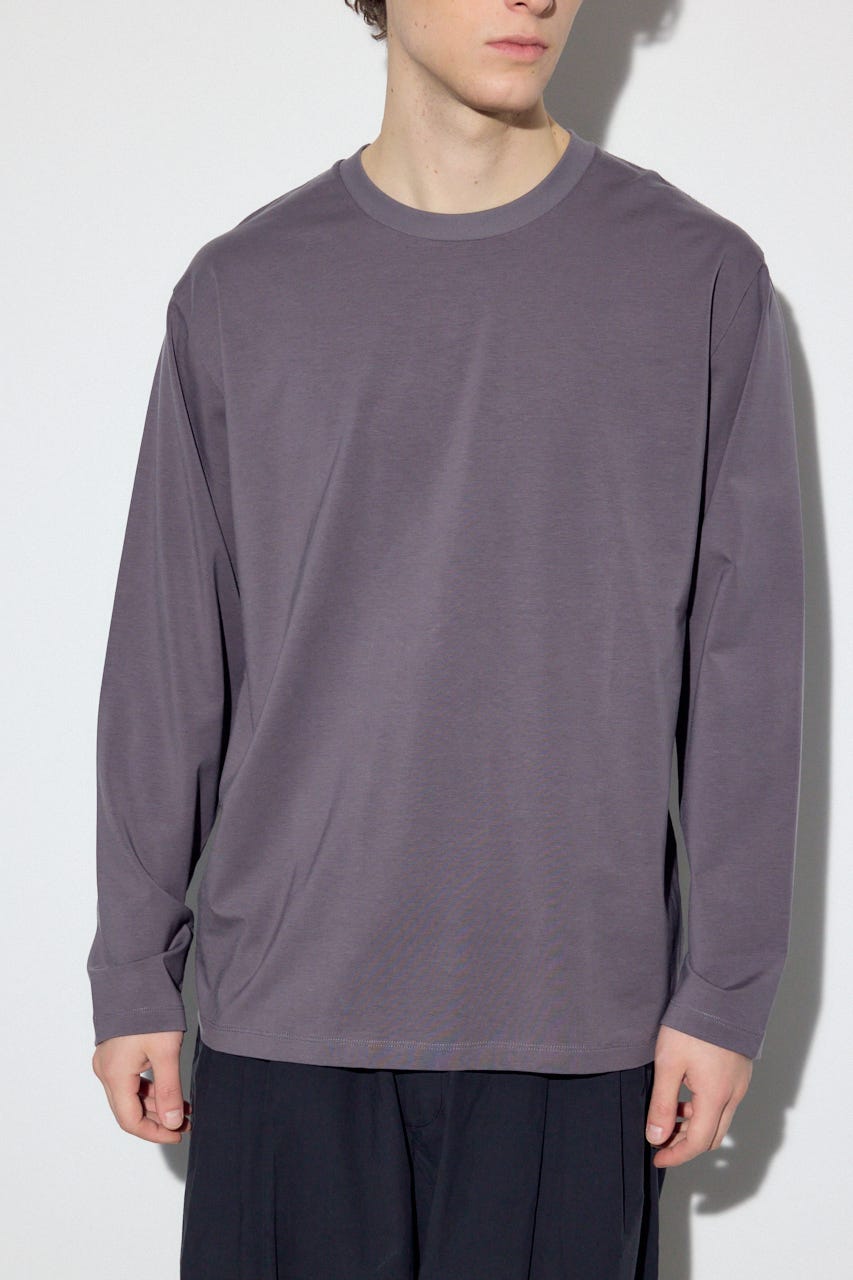 【SS先行アイテム】スムースタッチ長袖トップス L/BLK S