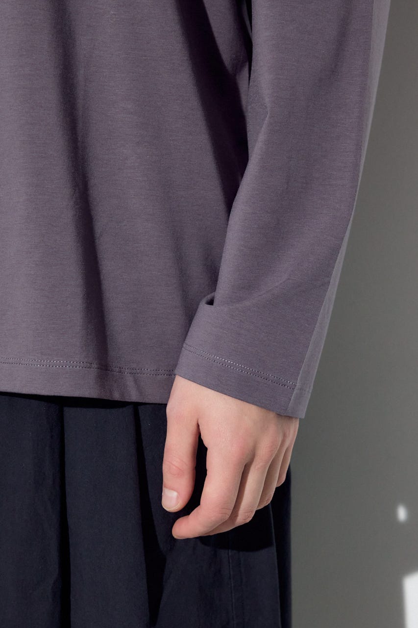 【SS先行アイテム】スムースタッチ長袖トップス L/BLK S