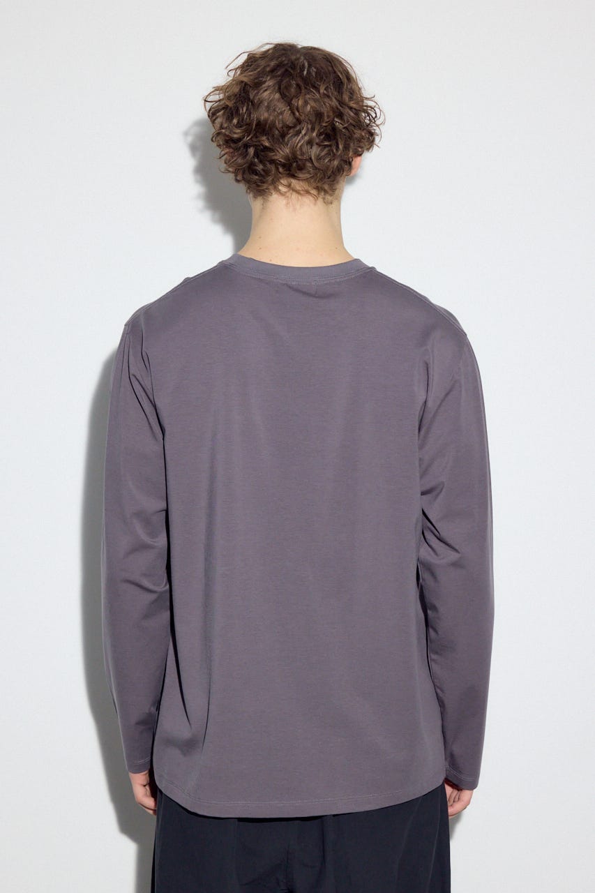 【SS先行アイテム】スムースタッチ長袖トップス L/BLK S