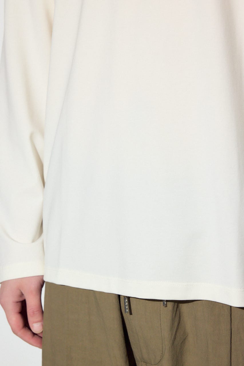 【SS先行アイテム】スムースタッチ長袖トップス WHT M