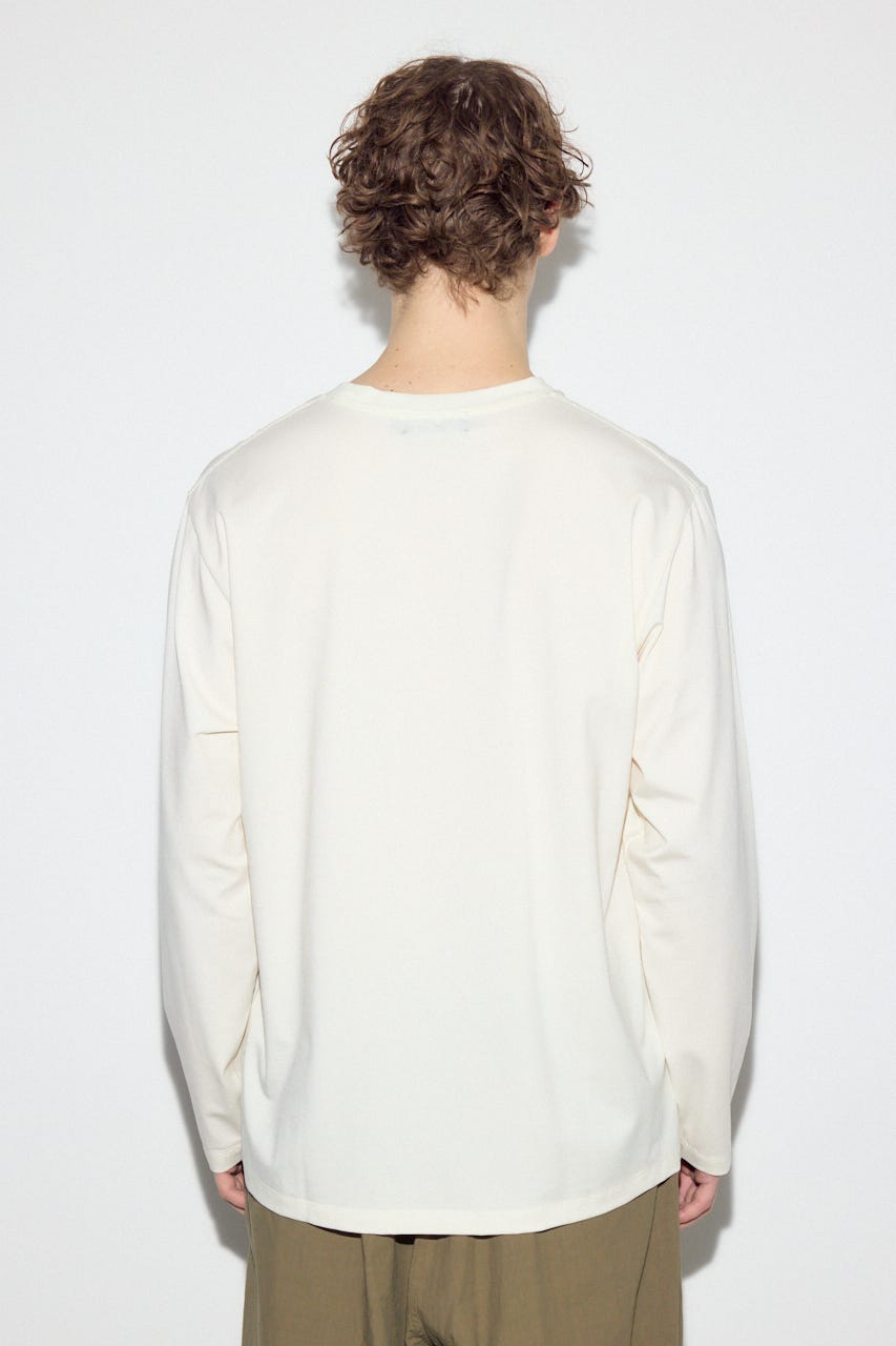 【SS先行アイテム】スムースタッチ長袖トップス WHT M