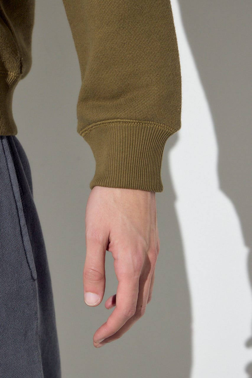 裏毛ジップアップパーカー D/KHA L