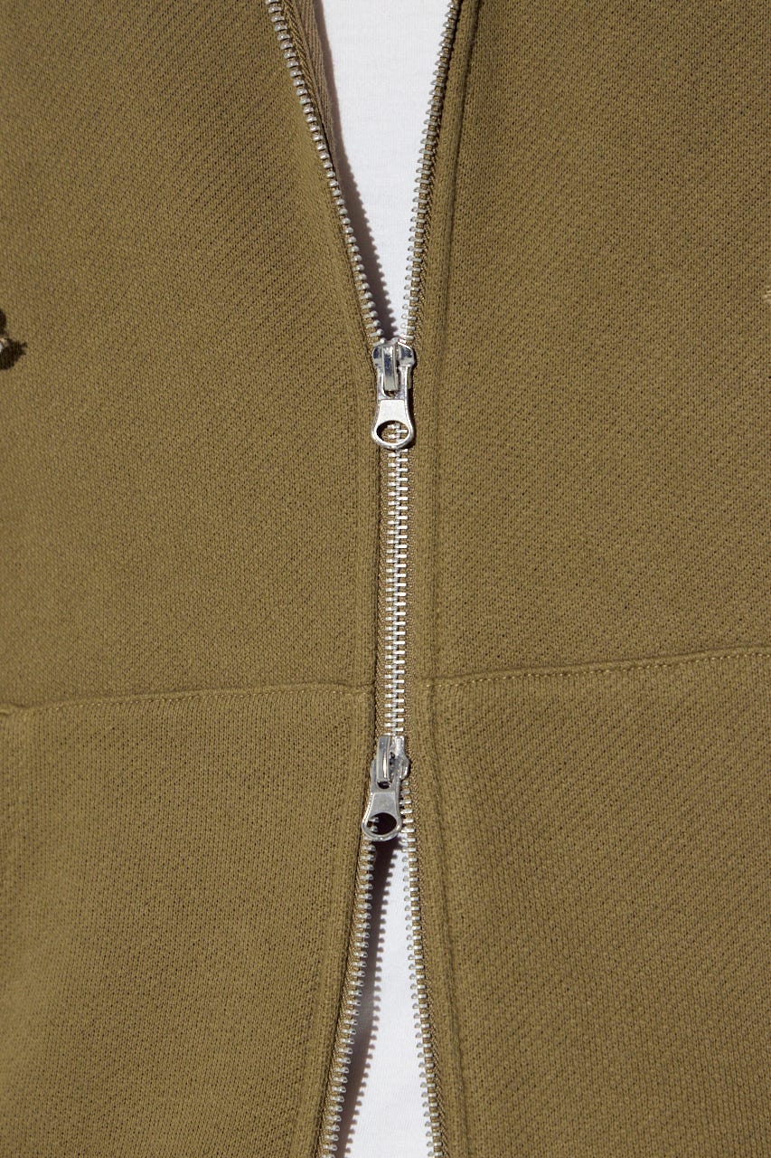 裏毛ジップアップパーカー D/KHA L