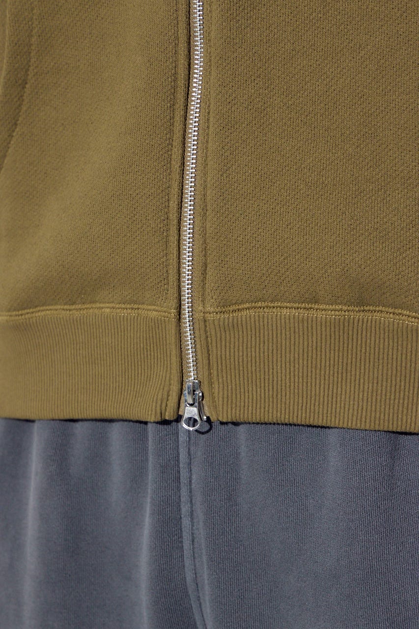 裏毛ジップアップパーカー D/KHA L