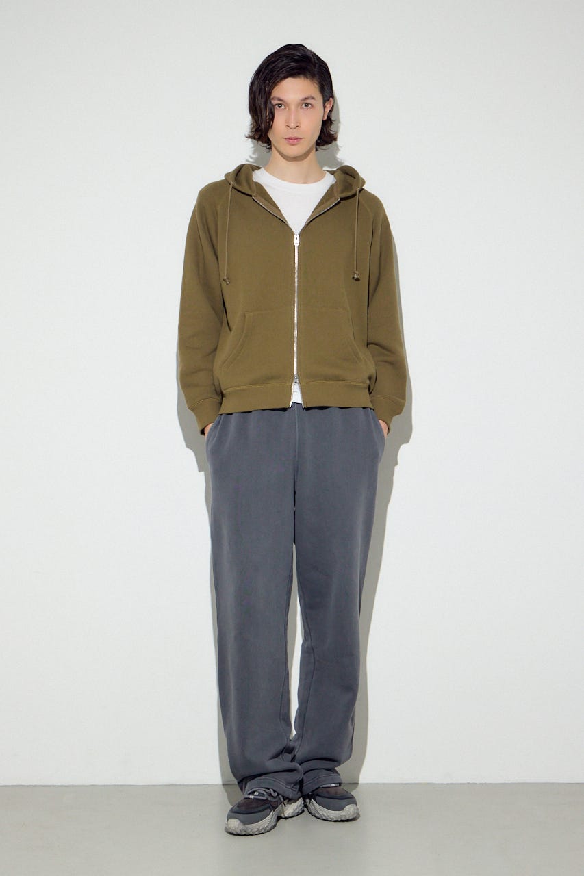 裏毛ジップアップパーカー D/KHA L