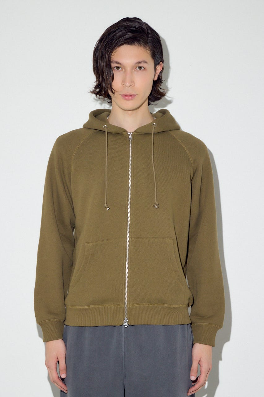 裏毛ジップアップパーカー D/KHA L