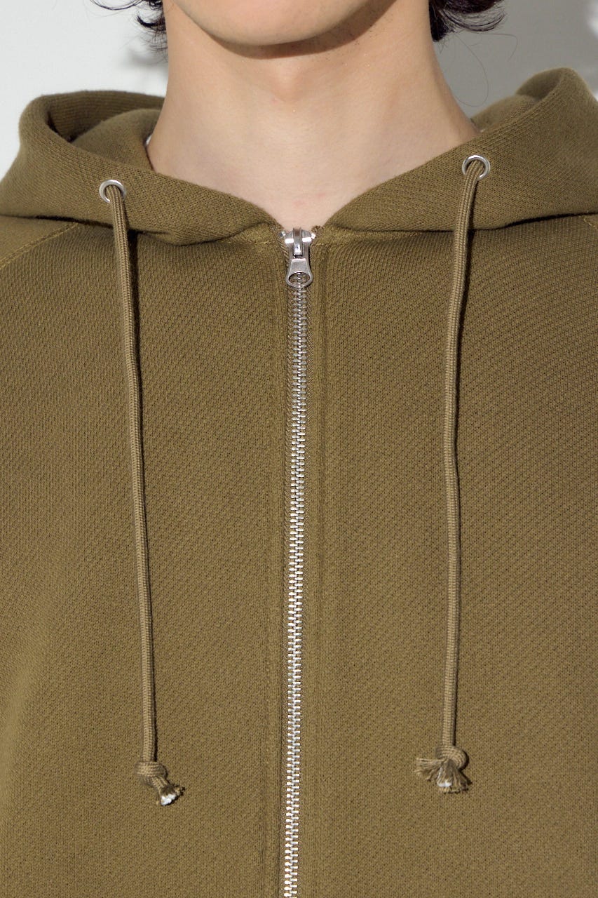 裏毛ジップアップパーカー D/KHA L