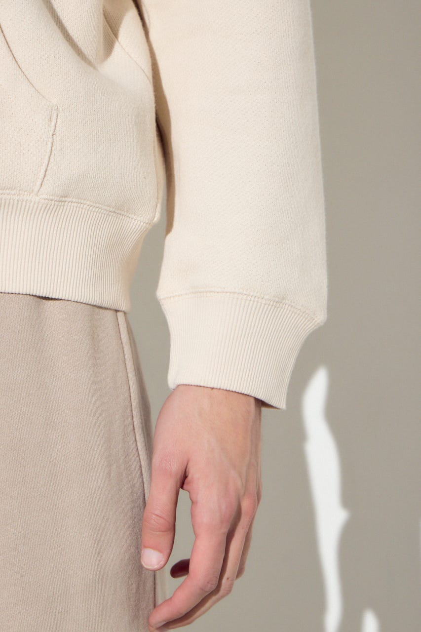 裏毛ジップアップパーカー IVOY L