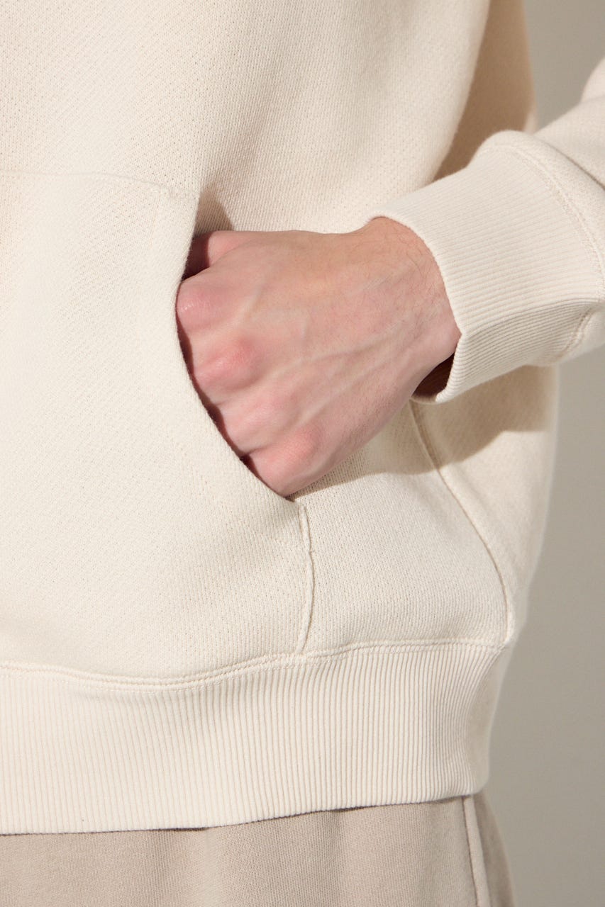 裏毛ジップアップパーカー IVOY L