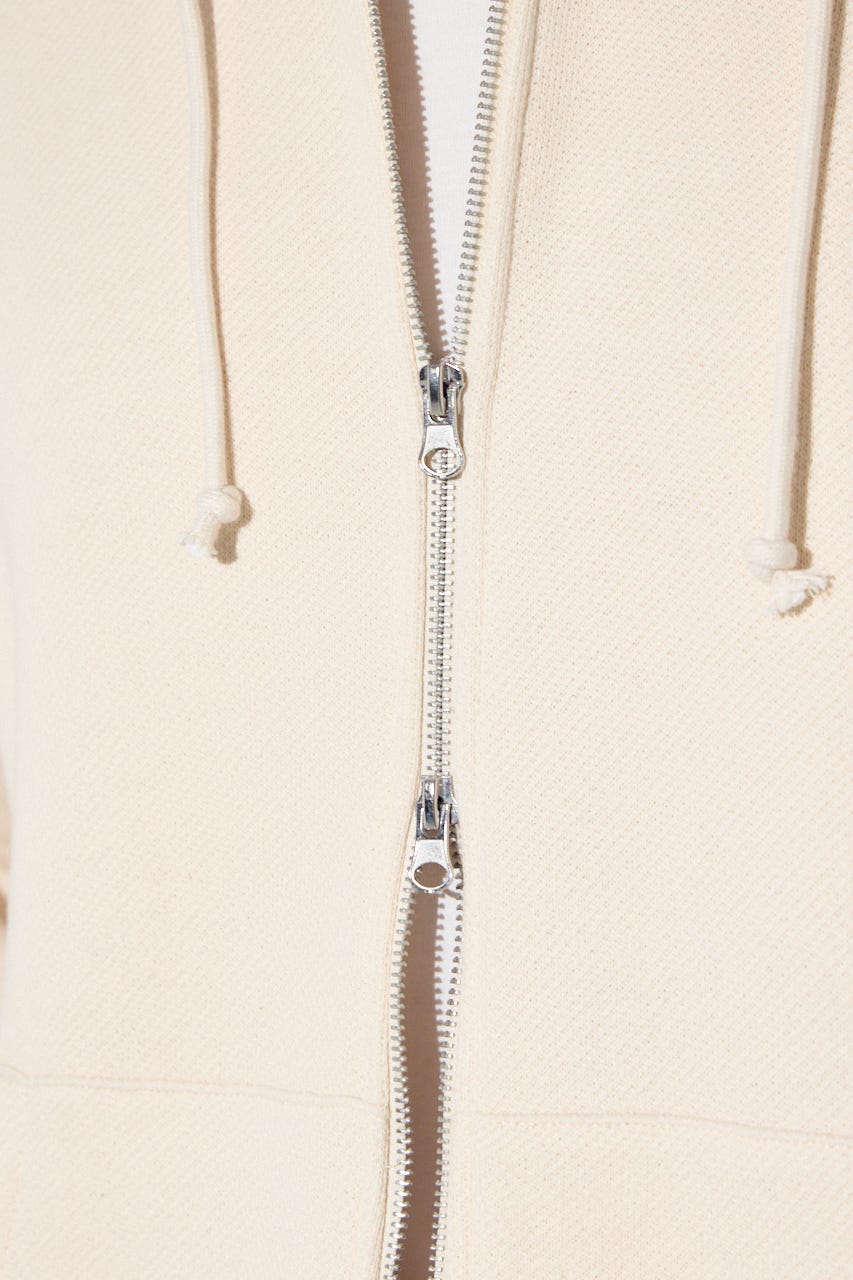 裏毛ジップアップパーカー IVOY L