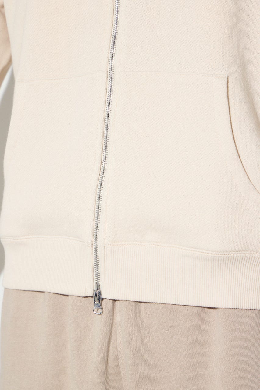 裏毛ジップアップパーカー IVOY L