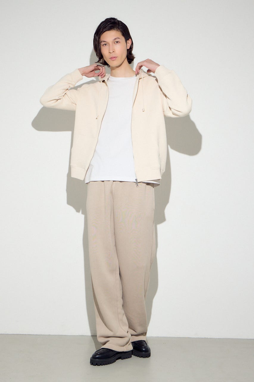 裏毛ジップアップパーカー IVOY L
