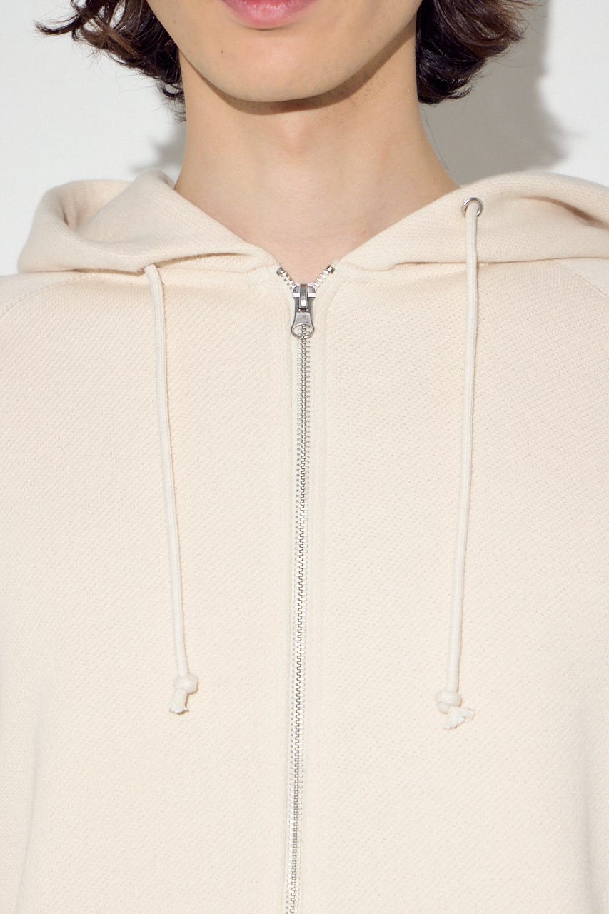 裏毛ジップアップパーカー IVOY L