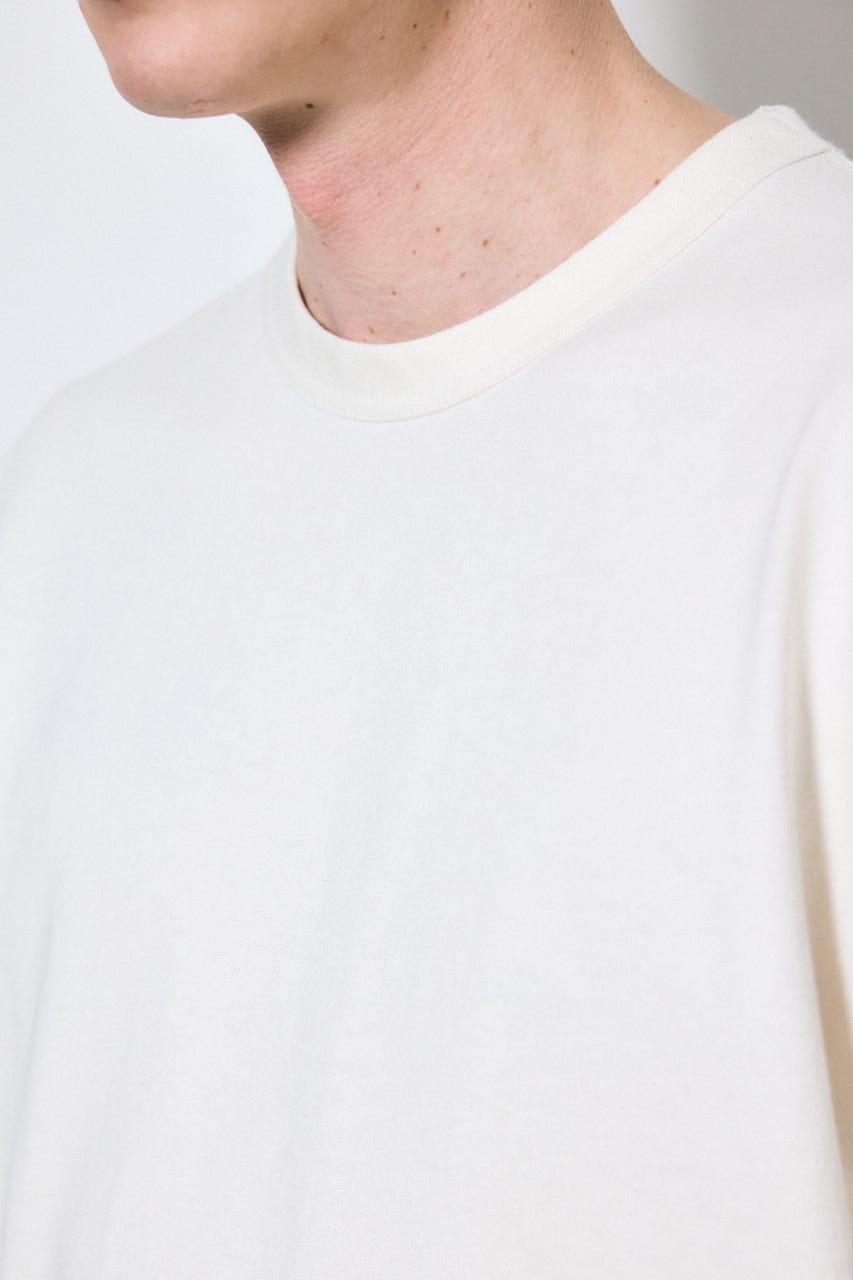 ベーシックコットン半袖T WHT L