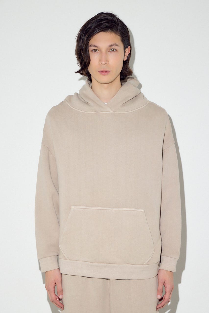 裏起毛ワイドフーディー L/BEG S