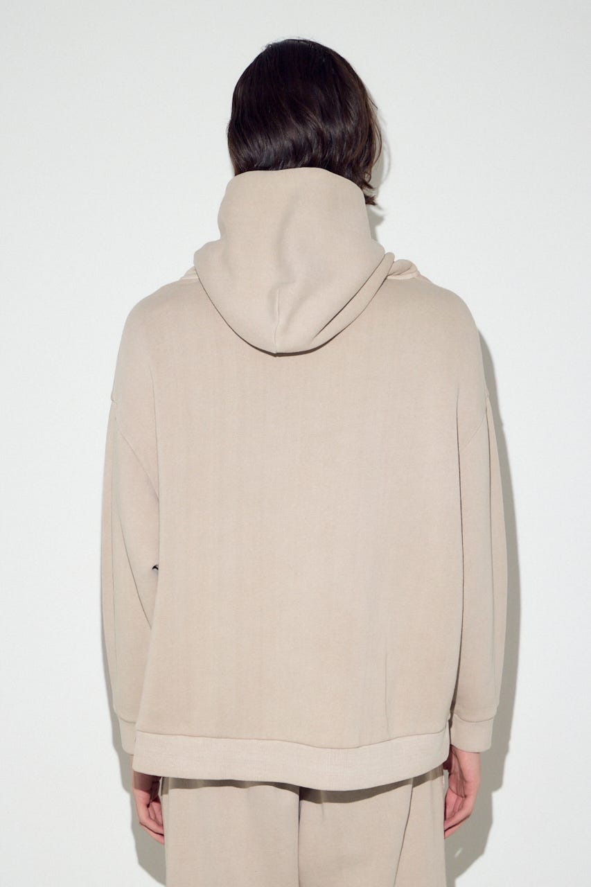 裏起毛ワイドフーディー L/BEG S