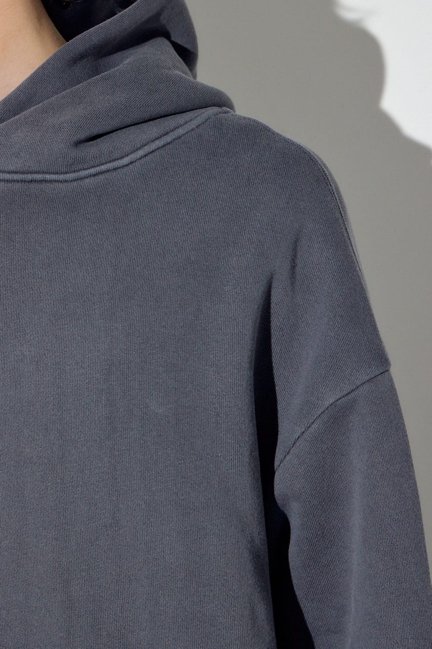 裏起毛ワイドフーディー L/BLK M