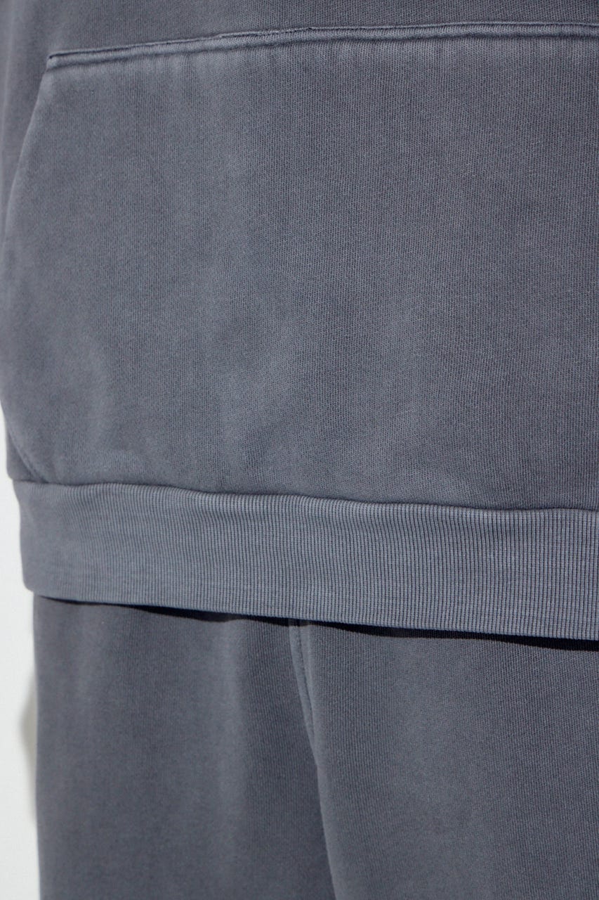 裏起毛ワイドフーディー L/BLK M