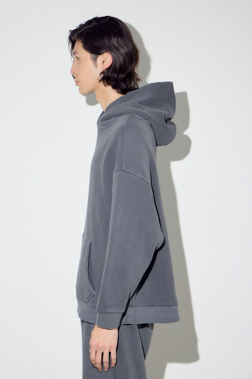 裏起毛ワイドフーディー L/BLK M