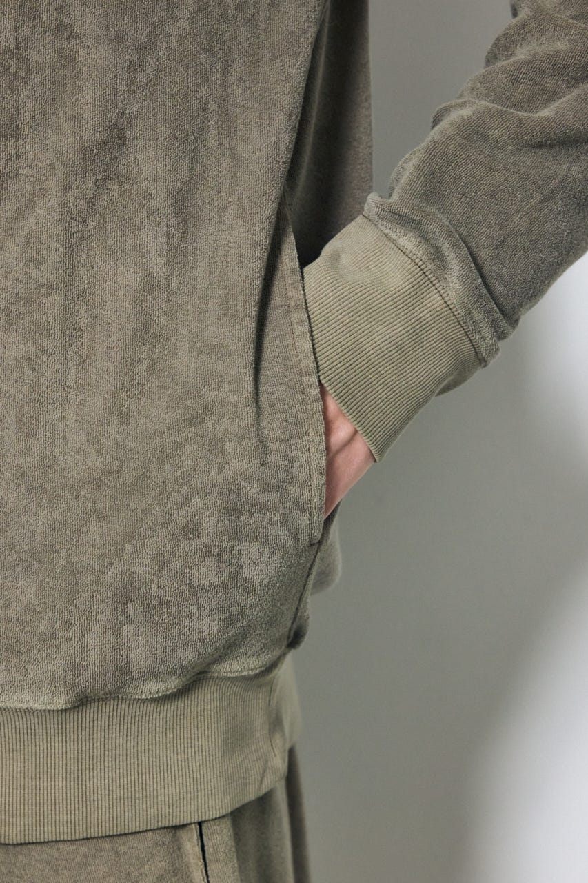 ソフトパイルジップアップフーディー KHA M