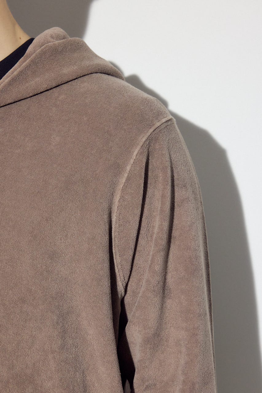 ソフトパイルジップアップフーディー MOCHA XL