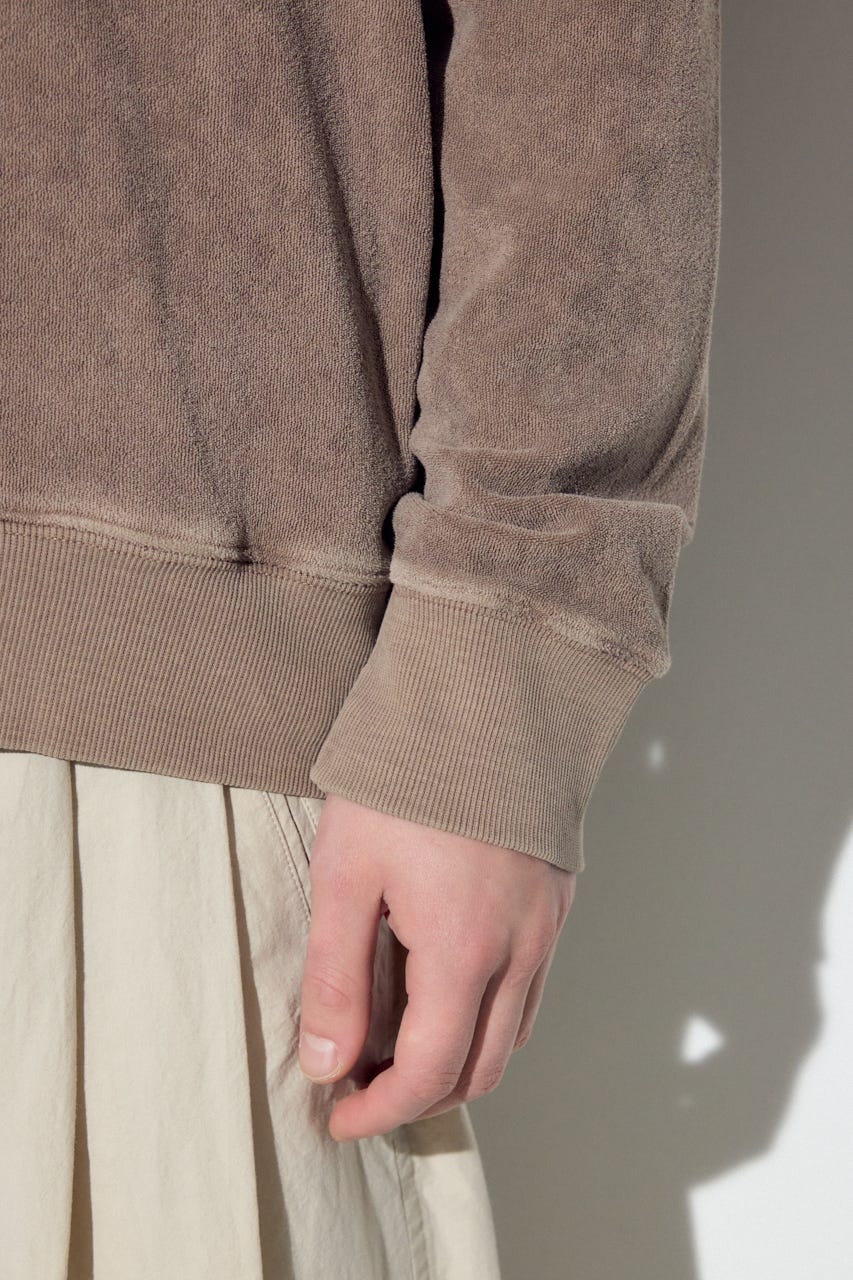 ソフトパイルジップアップフーディー MOCHA XL