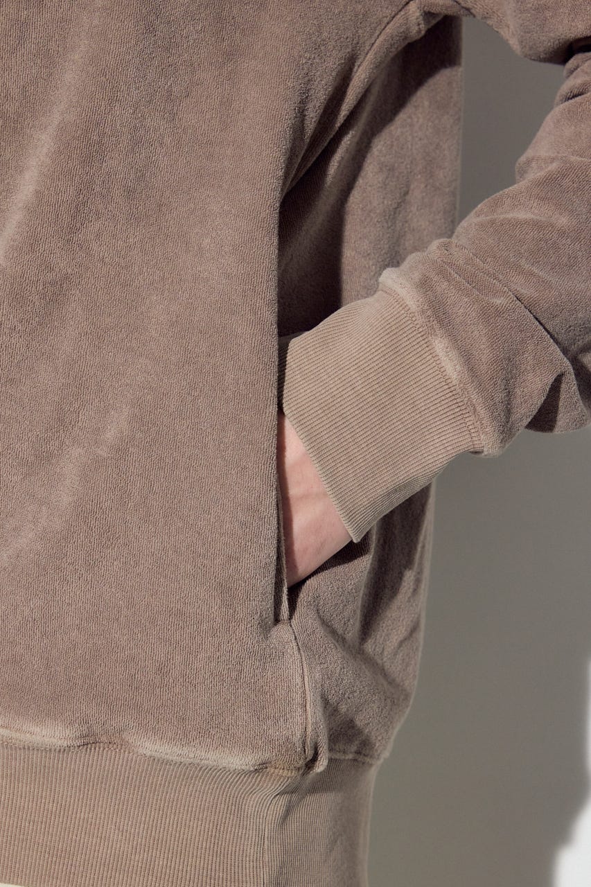 ソフトパイルジップアップフーディー MOCHA XL